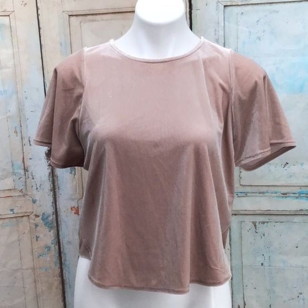 Madewell Crush Velvet Top XXS - Picture 1 of 11